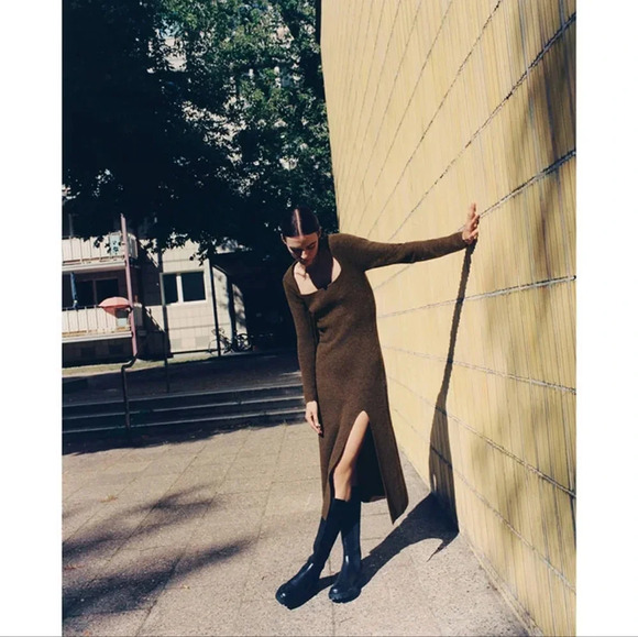 Massimo Dutti Wool Maxi Dress Fall Winter 2022 New without tags - Picture 10 of 10